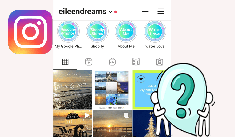 EileenDreams Instagram phone image
